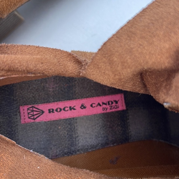 Rock & Candy tan suede ankle boots size 8.5 - Picture 5 of 9